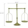 imageCreative CoOp Black Decorative Antique Iron Balance Scale with BirdGreen