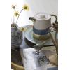 imageCreative CoOp Blue ampamp White Decorative Terracotta Vases with Heavy Distressing Set of 3 Designs