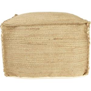 imageCreative CoOp 16quot H Handwoven Jute Pouf Tan