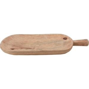 imageCreative CoOp HandCarved Mango Wood Handle Tray 20quotL x 12quotW x 2quotH Natural
