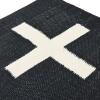 imageCreative CoOp Wool Blend Pillow with Swiss Cross Black and CreamBlack and Cream