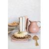 imageCreative CoOp Brass Printed Drawstring Bag Cake Server 11quot L x 3quot W x 0quot H