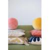 imageCreative CoOp Cotton Slub Lumbar Ikat Pattern and Tassels Pillow 16quot L x 24quot W x 2quot H Yellow