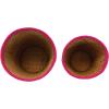 imageCreative CoOp HandWoven Seagrass Pattern Fuchsia Set of 2 Basket Fuschia 2