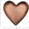 imageCreative CoOp Plated Finish Vintage Rustic Pounded Metal Dish with Copper Plated Finish