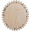 imageCreative CoOp Round Carved Wood Framed Wall Mirror Whitewashed