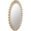 imageCreative CoOp Round Carved Wood Framed Wall Mirror Whitewashed