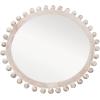 imageCreative CoOp Round Carved Wood Framed Wall Mirror Whitewashed