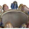 imageCreative CoOp Stoneware Planter with Birds on Rim Reactive GlazeHolds 4 Pot