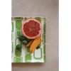 imageCreative CoOp Stoneware Rectangle Pattern Plate 11quotL x 11quotW x 1quotH Green