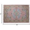imageCreative CoOp Woven Cotton Distressed Print Dhurrie Fringe Rug 96quot L x 60quot W x 1quot H Multicolor