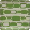 imageCreative CoOp Stoneware Rectangle Pattern Plate 11quotL x 11quotW x 1quotH Green