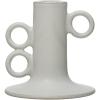 imageCreative CoOp Stoneware Taper HolderWhite