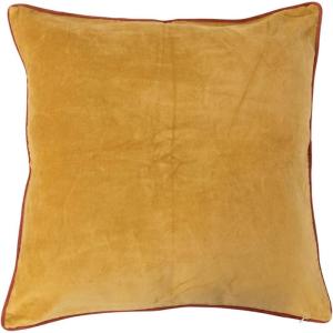 imageCreative CoOp Cotton Velvet Pillow with Rust Color Piping