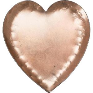 imageCreative CoOp Plated Finish Vintage Rustic Pounded Metal Dish with Copper Plated Finish