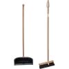 imageCreative CoOp Beech Wood Broom ampamp Standing Metal Dust Pan Natural ampamp Black