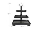 imageCreative CoOp Decorative 3 Tier Tray BrownBlack