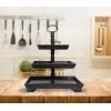 imageCreative CoOp Decorative 3 Tier Tray BrownBlack