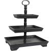 imageCreative CoOp Decorative 3 Tier Tray BrownBlack