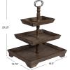 imageCreative CoOp Decorative 3 Tier Tray BrownBrown