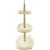 imageCreative CoOp Decorative Oval 3Tier Wood Tray with Handle