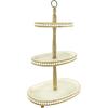 imageCreative CoOp Decorative Oval 3Tier Wood Tray with Handle