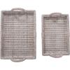 imageCreative CoOp Decorative Rattan Trays with Handles ampamp Whitewashed Finish Set of 2 Sizes