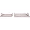 imageCreative CoOp Decorative Rattan Trays with Handles ampamp Whitewashed Finish Set of 2 Sizes