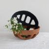 imageCreative CoOp Handmade Paper Mache Basket Rust Decorative Accents 13quot L x 13quot W x 5quot H Red