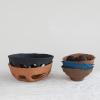 imageCreative CoOp Handmade Paper Mache Basket Rust Decorative Accents 13quot L x 13quot W x 5quot H Red