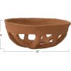imageCreative CoOp Handmade Paper Mache Basket Rust Decorative Accents 13quot L x 13quot W x 5quot H Red