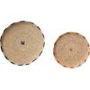 imageCreative CoOp Handwoven Natural Seagrass Set of 2 Sizes Trays Multicolor