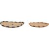 imageCreative CoOp Handwoven Natural Seagrass Set of 2 Sizes Trays Multicolor