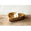 imageCreative CoOp Mango Wood Heart Tray with Gold Leaf Interior