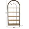 imageCreative CoOp Metal Framed 5 Wood Shelves Bookshelf RustRust