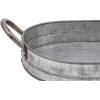 imageCreative CoOp Oval Galvanized Metal Tray with Handles
