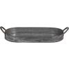 imageCreative CoOp Oval Galvanized Metal Tray with Handles