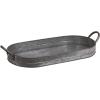 imageCreative CoOp Oval Galvanized Metal Tray with Handles
