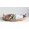 imageCreative CoOp Round Braided Bankuan Tray with HandlesBrown