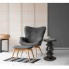 imageCreative CoOp The Berns MidCentury Modern Solid Mango Table with Flat Top End Table or StoolBlack Walnut