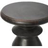 imageCreative CoOp The Berns MidCentury Modern Solid Mango Table with Flat Top End Table or StoolBlack Walnut