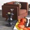 imageCreative CoOp The Berns MidCentury Modern Solid Mango Table with Flat Top End Table or StoolBlack Walnut