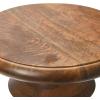 imageCreative CoOp The Berns MidCentury Modern Solid Mango Table with Flat Top End Table or StoolWalnut