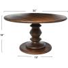 imageCreative CoOp The Berns MidCentury Modern Solid Mango Table with Flat Top End Table or StoolWalnut