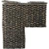 imageCreative CoOp Woven Bankuan Rope Stair Basket with Handles NaturalBlack