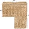 imageCreative CoOp Woven Bankuan Rope Stair Basket with Handles NaturalNatural