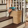 imageCreative CoOp Woven Bankuan Rope Stair Basket with Handles NaturalNatural