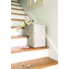 imageCreative CoOp Woven Bankuan Rope Stair Basket with Handles NaturalWhitewash