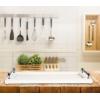 imageDecorative Wood ampamp Metal Tray with Handles EC0278White