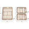 imageMultipurpose HandWoven Trays for Kitchen Decorative Rattan Trays with Handles